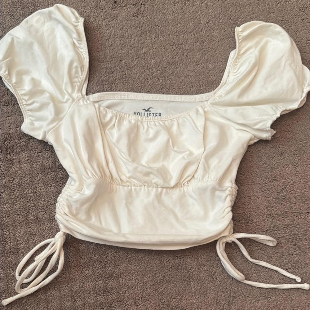 Hollister White Crop Top